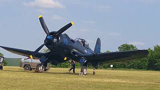 la fertéalais Corsair F4U 5N vol dessai séquence émotion [upl. by Lavelle853]