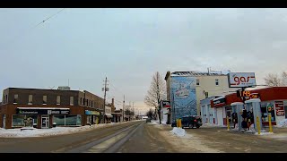 Driving around New Liskeard on a winter afternoon [upl. by Allemrac]