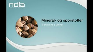 Mineraler og sporstoffer [upl. by Anividul380]