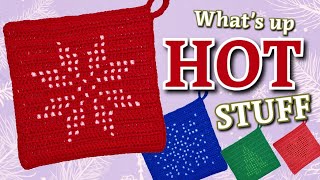 How to Crochet Potholders 🎄 Righthand Crochet Tutorial [upl. by Greenwell]