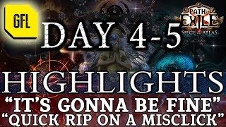 Path of Exile 317 ARCHNEMESIS DAY 45 Highlights quotITS GONNA BE FINEquot quotQUICK RIP ON A MISCLICKquot [upl. by Assiram238]