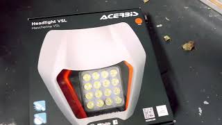 How to install the Acerbis Mascherina VSL headlight quickly all steps and easy to follow [upl. by Ezequiel]