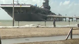 Corpus Christi Texas still reeling from storm surge caused by Alberto [upl. by Yborian]