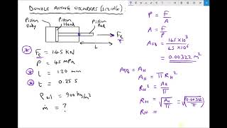 Sizing Hydraulic Cylinders and Selecting Pumps Based on Force Requirements [upl. by Ner]