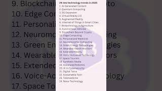 24 new technology trends in 2025 shorts [upl. by Sawyor]