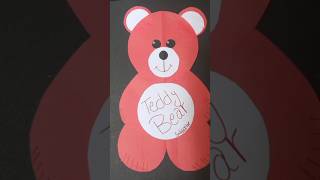 Cute teddy bearpapercraft best wishes for friendjumaa Mubarak [upl. by Victorie]