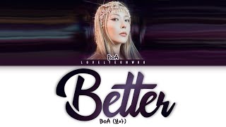 BoA 보아 – Better Lyrics Color Coded HanRomEng [upl. by Oisorbma857]