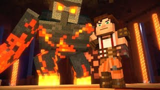 Minecraft Story Mode  Giant Magma Golem  Season 2  Episode 4 18 [upl. by Foushee]