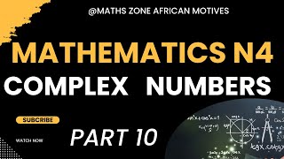 Mathematics N4 De Moivres Theorem  Complex Numbers mathszoneafricanmotives mathswithadmirelightone [upl. by Lesak]