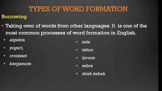 Word FormationMorphology [upl. by Enimassej]