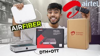 Airtel AirFiber Unboxing amp Installation ⚡️High Speed Unlimited WIFI At Cheapest Price 🔥With DTH [upl. by Analla]