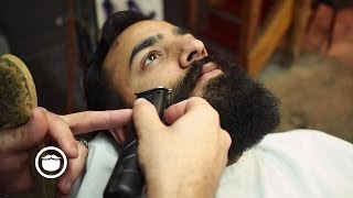 First Time Beard Trim at the Barbershop [upl. by Sethi]