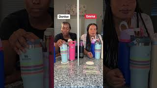 Matching Bottle Challenge Part2 moneychallange challenge competition family sisters [upl. by Rodnas]