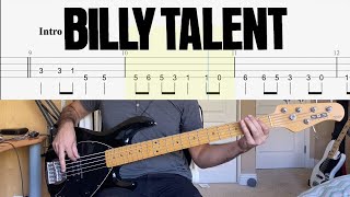 Billy Talent  Fallen Leaves Bass Cover With Tab [upl. by Epner676]