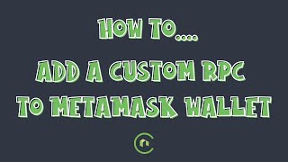 How to Add a Custom RPC to Metamask Wallet [upl. by Neeli25]