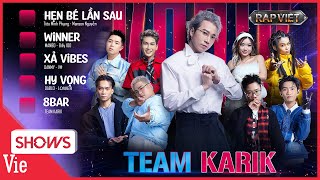 Tổng hợp tiết mục VÒNG ĐỐI ĐẦU  Team Karik đội hình nhiều nón vàng nhất RAP VIỆT 2024 [upl. by Ermine]