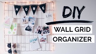 DIY Wall Grid Organizer Urban Outfitters Inspired Room Decor [upl. by Josy541]