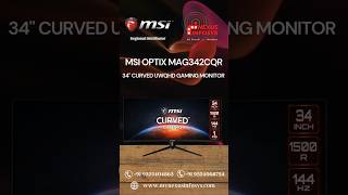 MSI Optix MAG342CQR 34quot Curved Gaming Monitor  219 UWQHD 1ms 144Hz Night Vision AMD Sync RGB [upl. by Norbie]