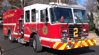 LaMott Fire Company Engine 2 Responding 112023 [upl. by Nnayrb]