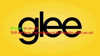 Glee  No air Karaoke [upl. by Rowe]