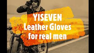 Mens Shearling Leather Gloves Warm Stylish and Durable [upl. by Tergram]