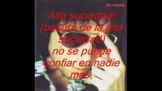 alta suciedad andres calamaro letra [upl. by Lehcim]