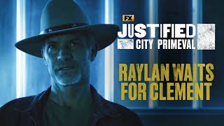 Raylan Waits For Clement  Scene  Justified City Primeval  FX [upl. by Theona862]