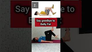 Exercises for Belly fat 💪 Weight loss exercises weightloss bellyfat [upl. by Abbe]