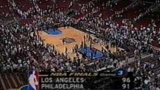 2001 NBA Finals Lakers at Sixers Gm 3 part 1414 [upl. by Lourdes]