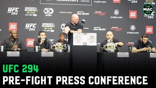 UFC 294 PreFight Press Conference Full [upl. by Treblih]