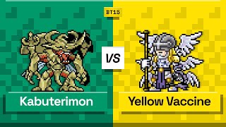 Digimon TCG Herculeskabuterimon vs Yellow Vaccine BT15 Match [upl. by Elleirol]