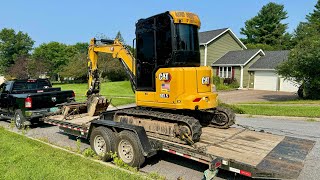 Can This New Next Gen Caterpillar 3035 Mini Excavator Rip Out This Big Stump [upl. by Jehial285]