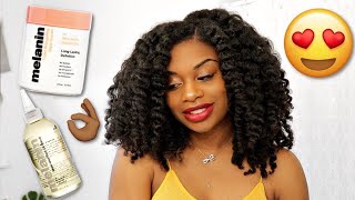 MELANIN HAIRCARE REVIEW AND DEMO  TWIST OUT TUTORIAL [upl. by Revkah]