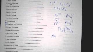 How to write ionic chemical formulas Worksheet examples [upl. by Guillermo]