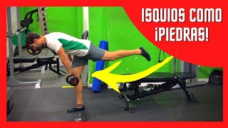 ¿Cómo Entrenar los ISQUIOTIBIALES con MANCUERNAS 💪 En Casa 🏠 6 Ejercicios para Isquios FUERTES [upl. by Argyres857]