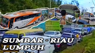 LUMPUH TOTALTIDAK BISA DI LEWATI  JALAN SUMBAR RIAU [upl. by Rangel461]