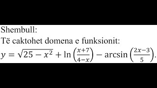 Detyra 31  Matematikë Domena e funksionit [upl. by Aihsirt308]