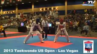 US Open 2013  Rostand Kiki BEN amp Servet Tazegul TUR  KO [upl. by Reinar]