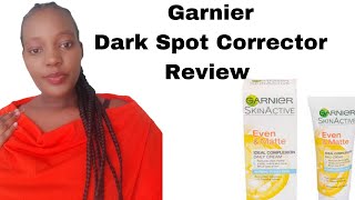 Garnier Dark Spot Corrector Review Even amp Matte Boosted Vitamin C Dark Spot Corrector Sarah Thuo [upl. by Krakow830]