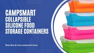 Camspsmart Silicone Collapsible Stackable Food Storage Containers [upl. by Daffi]