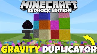 EASY Gravity Block Duplicator Infinite Items Minecraft Bedrock Edition MCPE Xbox PC PS5 [upl. by Hnil]