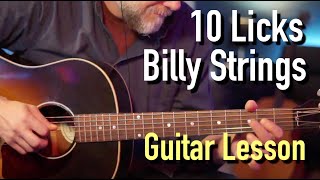 10 Billy Strings Guitar Licks [upl. by Seem]