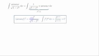 Primitiva imediata de arcsen xdiv sqrt1x2 [upl. by Ennaeel]