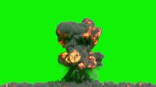 Explosion green screen full HD copyright free [upl. by Rednael7]