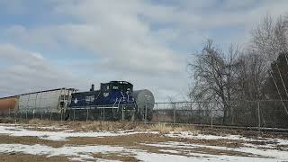 SW1500 switching the Ingredion yard Cardinal Ontario Feb 2524 [upl. by Dalury494]