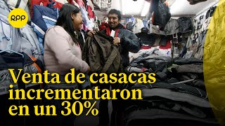 Gamarra Incremento en venta de casacas debido a las bajas temperaturas [upl. by Eniarrol]