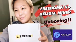 Freedomfi Gateway 5G Helium Miner  Unboxing amp Thoughts  First time mining crypto [upl. by Nylidnam]