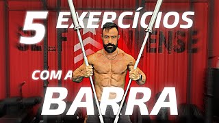 5 exercícios com a BARRA [upl. by Belicia]