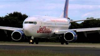 9 close takeoffs amp landings at Leeds Bradford airport [upl. by Sosanna]