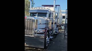 2016 PETERBILT 379 WITH CUSTOM STRIPS bigrig trucking trailer semi truckertruckdriver [upl. by Athey325]